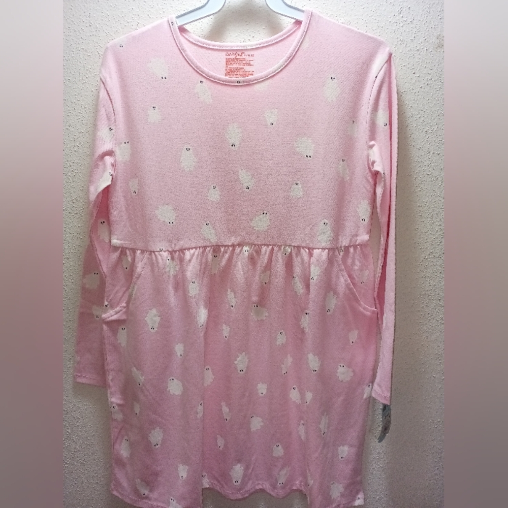 Cat and Jack Girls Pink Ghost Dress  Size 10-12 NWT - Picture 2 of 4